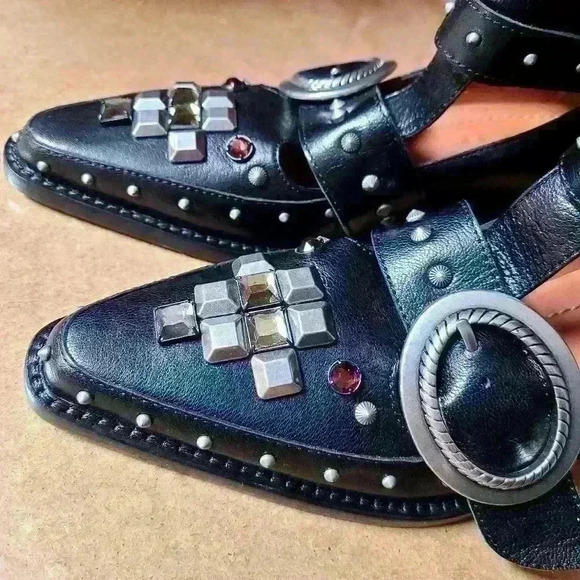 Coach Restored Cut Out Western Creeper Bootie size 5.5B color blk - Picture 6 of 16